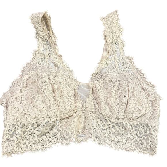 Aerie lace bralette with padded inserts included - women's small - Picture 1 of 8